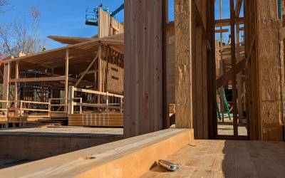 Prefabricated frame assembly for high-efficiency construction sites