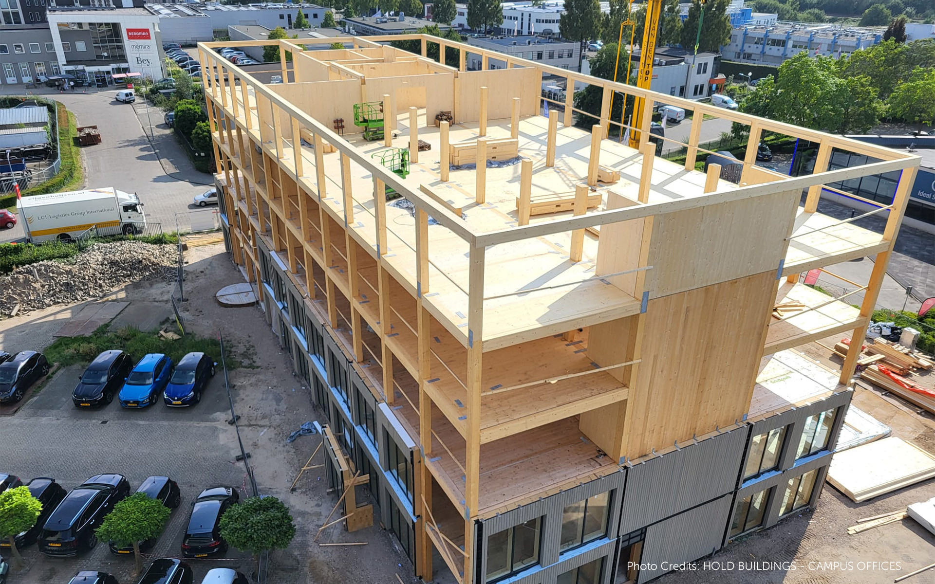 Nachhaltige, vorgefertigte, modulare und rückbaubare Gebäude