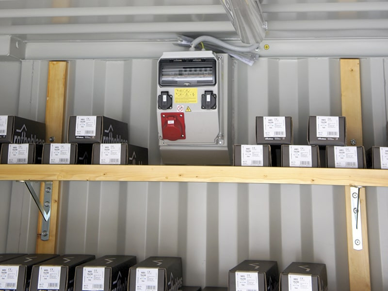 Application container portable storage for the worksite Container