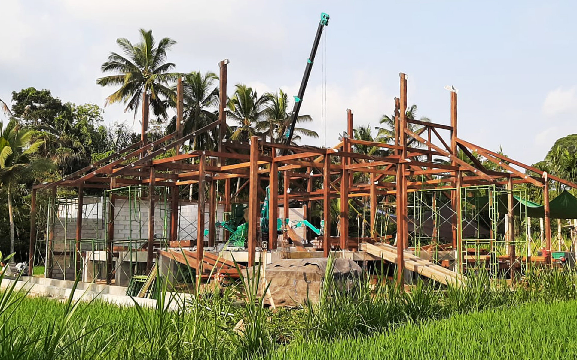 Begawan Biji, a hardwood structure fastened with HBSH and LBSH